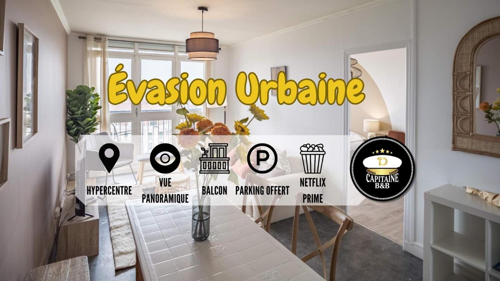 Evasion Urbaine - Vue Panoramique - Proche Gare Apartment Troyes Bagian luar foto